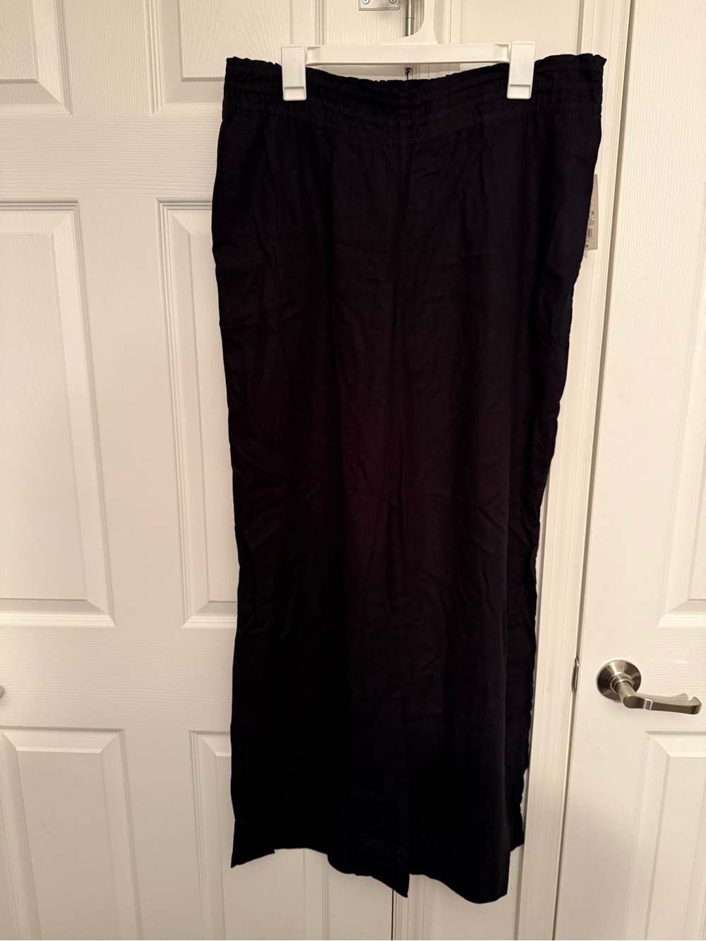 a new day Black Wide-Leg Linen Blend Pant